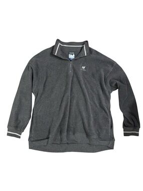 Birddogs Men’s Dark Gray Quarter-Zip Pullover Sweater with Contrast Trim